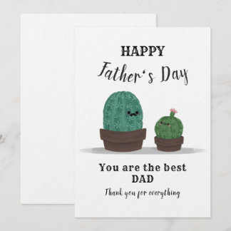 Feliz Día del Padre Gracias tarjeta
