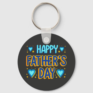 Feliz Día del Padre Llavero de Corazón Azul y Dora