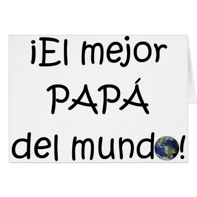 ¡¡Feliz día del padre - mejor del EL de para! (Anverso (Horizontal))