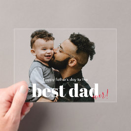 Feliz Día del Padre Mejor Papá Tarjeta de Felitaci