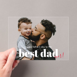 Feliz Día del Padre Mejor Papá Tarjeta de Felitaci