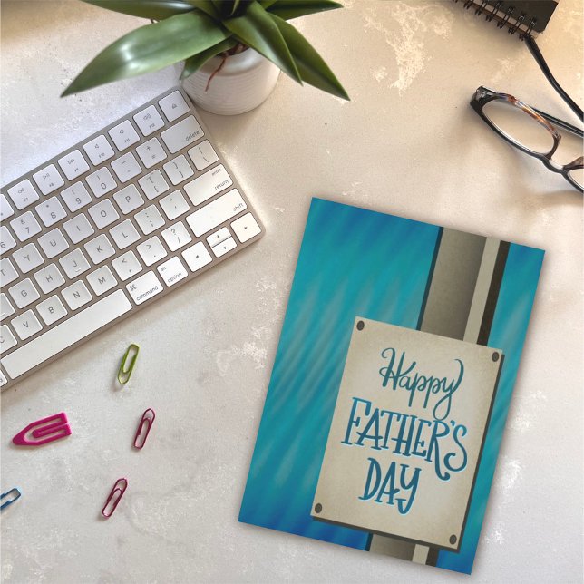Feliz Día del Padre, moderna tarjeta de divertida  (Subido por el creador)