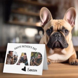 Feliz Día del Padre Papá De Perro Plantilla de Fot