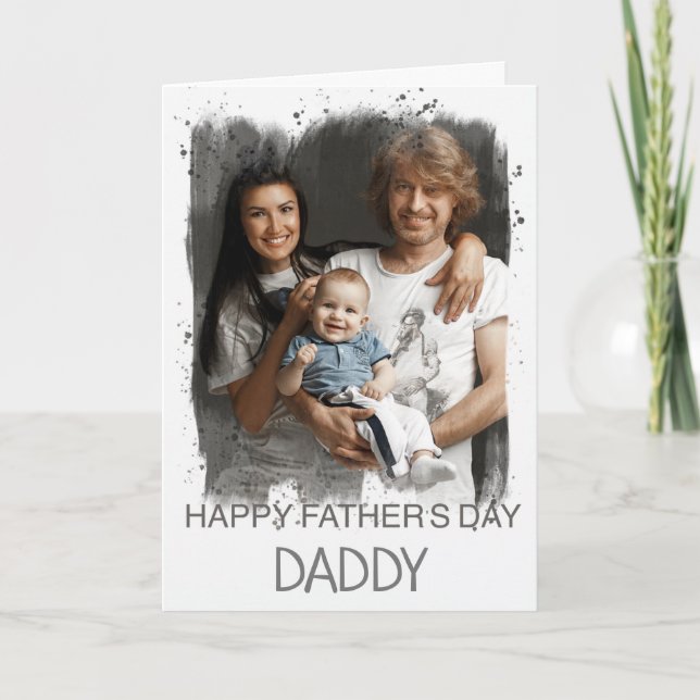 Feliz Día del Padre Papi tarjeta de foto de Person (Anverso)