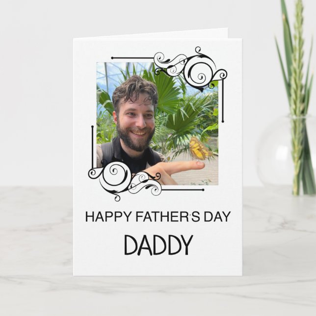 Feliz Día del Padre Papi tarjeta de foto de Person (Anverso)