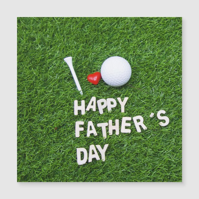 Feliz Día del Padre para el Golfista con la pelota (Anverso)
