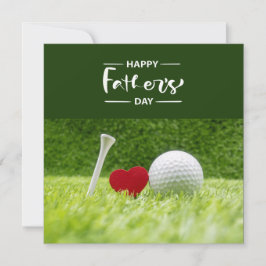 Feliz Día del Padre para jugar al golf en verde co