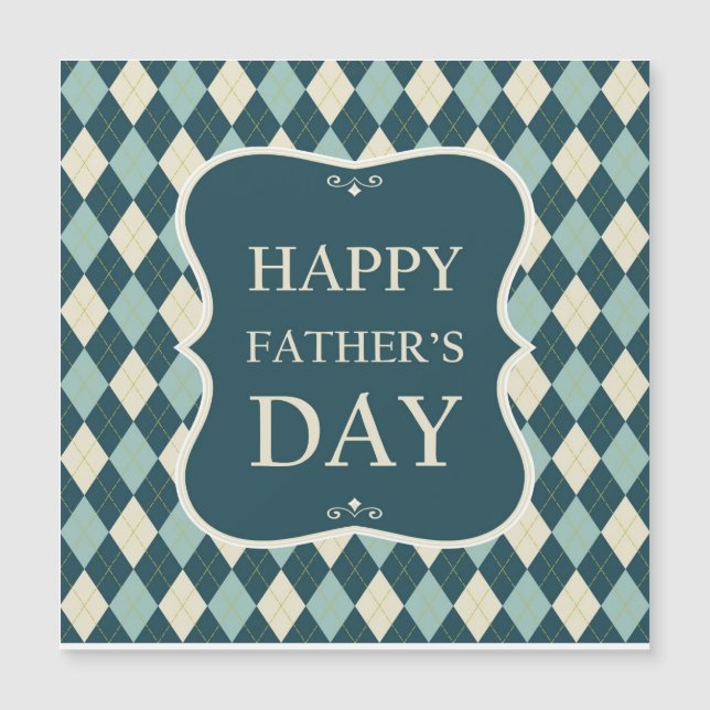 Feliz Día del Padre Patrón Argyle (Anverso)