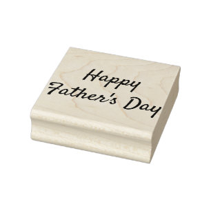 Feliz Día del Padre, sello de caucho