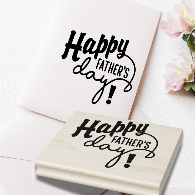 ¡Feliz Día del Padre! Sello de goma (Happy Father's Day! Rubber Stamp)