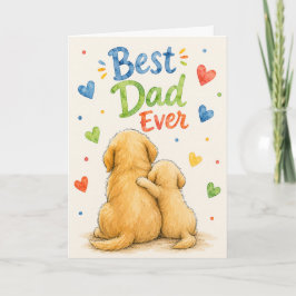 Feliz Día del Padre Tarjeta de Animales