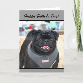 Feliz Día del Padre tarjeta de bienvenida de perro