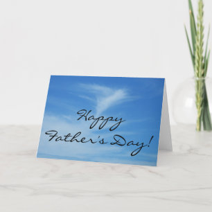 Feliz Día del Padre Tarjeta de Cielo Azul