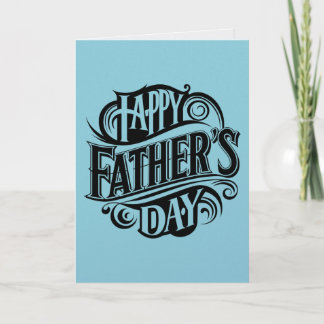 Feliz Día del Padre Tarjeta de Felitación Azul