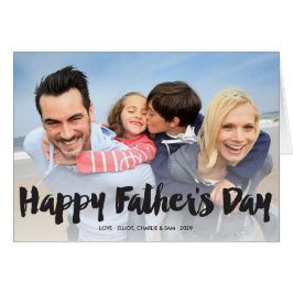 Feliz Día del Padre Tarjeta de foto de guión de pi