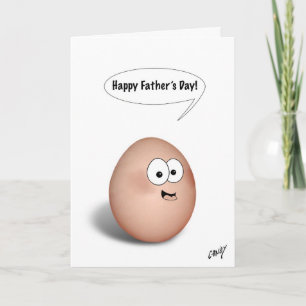 ¡Feliz Día del Padre! Tarjeta de huevo.