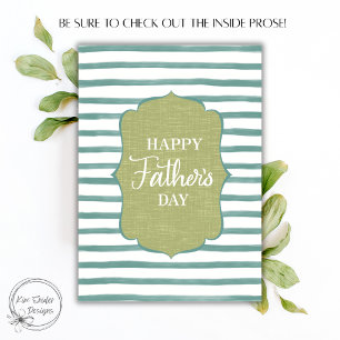 Feliz Día del Padre Tarjeta de letra script con fr