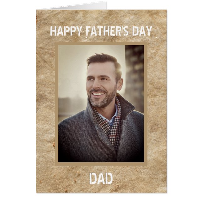 Feliz Día del Padre, tarjeta de Personalizado de f (Frente)