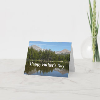 Feliz Día del Padre Tarjeta de Reflexión del Lago