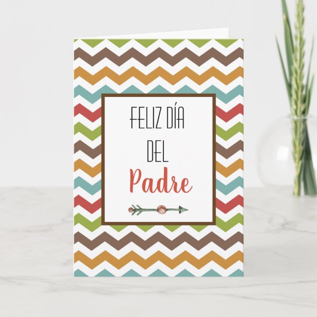 Feliz Día del Padre Tarjeta del Día Español del Pa (Anverso)