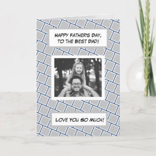 Feliz Día del Padre, tarjeta fotográfica familiar