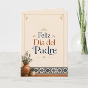 Feliz Día del Padre Tarjeta Para Papá De Familia