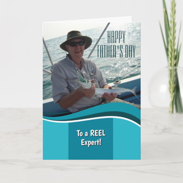 Feliz Día del Padre Tarjeta Personalizada del Pesc (Anverso)