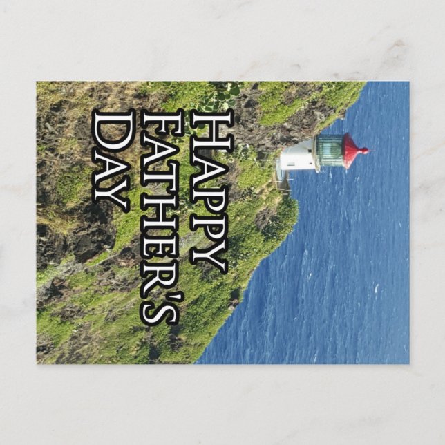 Feliz Día del Padre, tarjeta postal (Anverso)