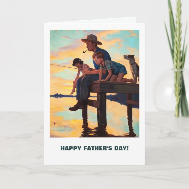 Feliz Día del Padre. Tarjetas Personalizados de ar (Anverso)