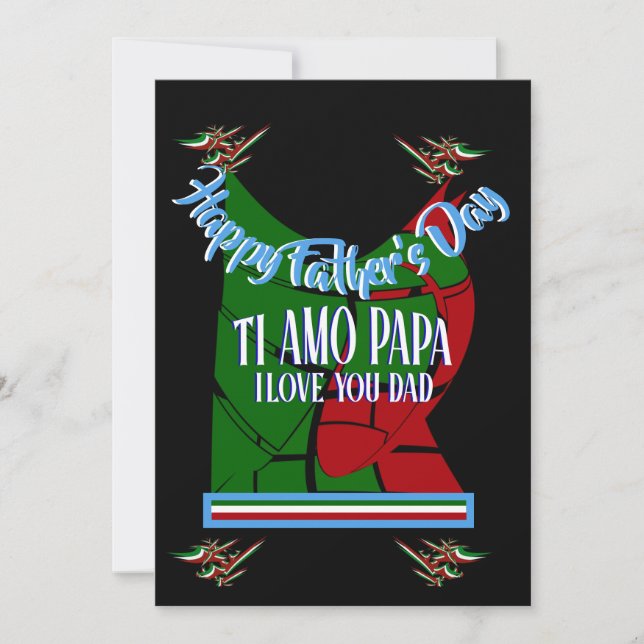 Feliz Día del Padre TI Amo Papa, te amo papá (Anverso)