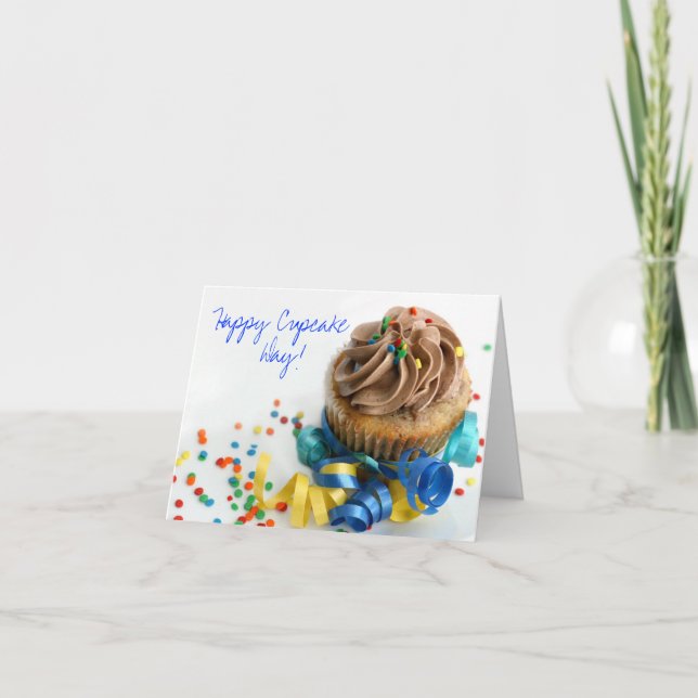 Feliz Día del Pastel con tarjeta de cumpleaños (Anverso)