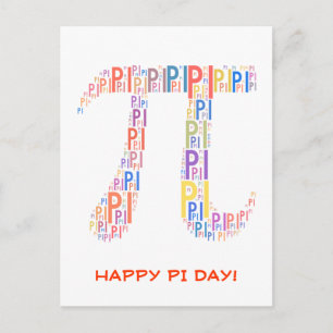 ¡Feliz Día Del Pi! - Tarjeta postal de felicitacio