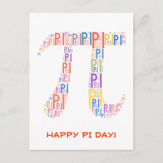 ¡Feliz Día Del Pi! - Tarjeta postal de felicitacio
