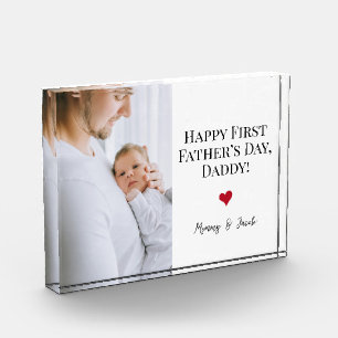 Feliz Día del Primer Padre Foto Personalizado del