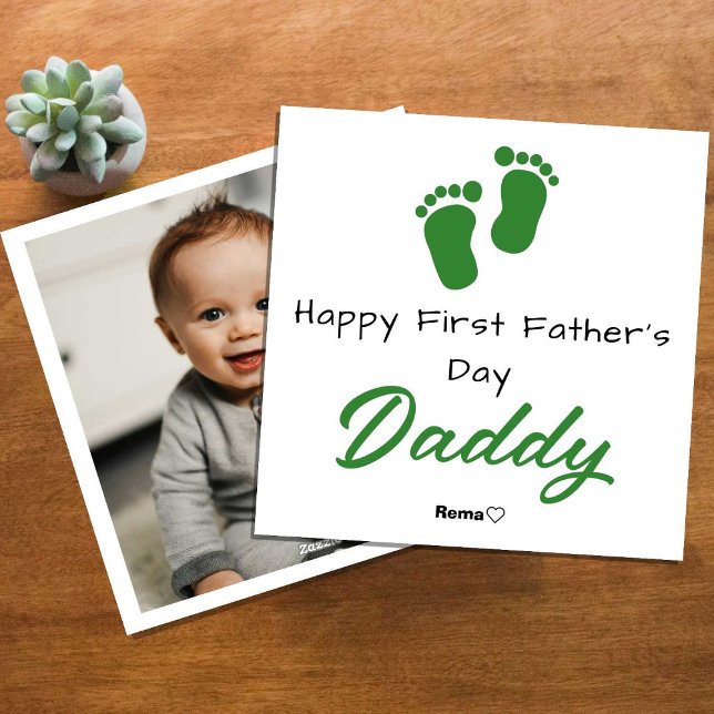 Feliz Día del Primer Padre - Tarjeta fotográfica p (Subido por el creador)