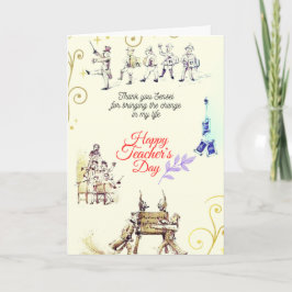 Feliz Día del Profesor (Festividad) - Tarjeta de f