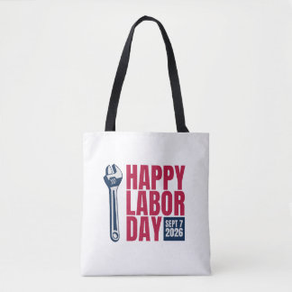 Feliz Día del Trabajo 2026 Bolsa de Mano con Llave