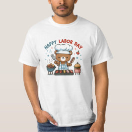 Feliz Día del Trabajo Camiseta de Oso de Teddy Adu