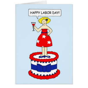 Feliz Día del Trabajo, Personalizado dama en un p