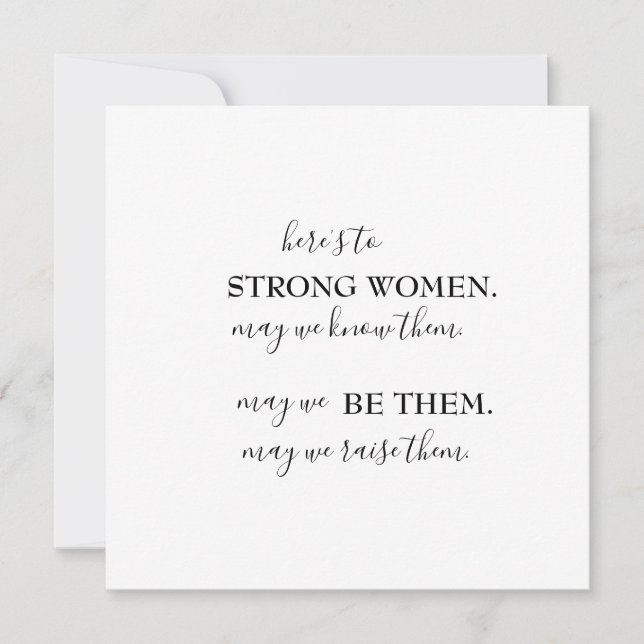 Feliz Día Internacional de la Mujer en Postca (Anverso)