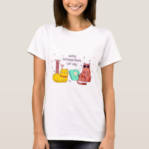 Feliz Día Internacional del Gato Camiseta de Amant
