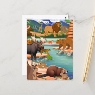 Feliz Día Mundial de la Postales   Animal   Ani au