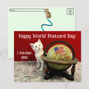 Feliz Día Mundial De La Postales Con Tuffy McStuff