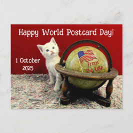 Feliz Día Mundial De La Postales Con Tuffy McStuff