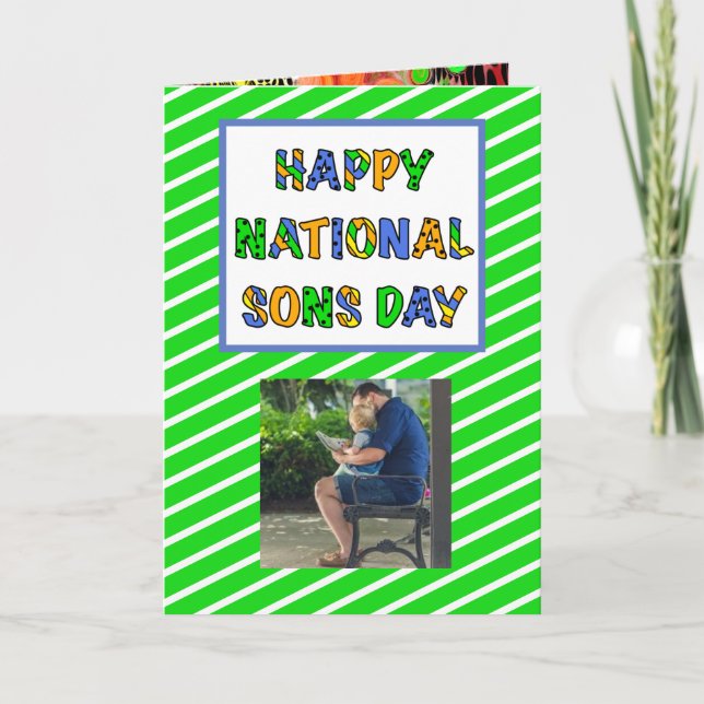Feliz Día Nacional de los Hijos | Tarjeta 28 de se (Anverso)