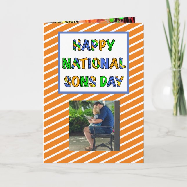 Feliz Día Nacional de los Hijos | Tarjeta 28 de se (Anverso)