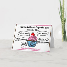 Feliz Día Nacional del Cupcake - Tarjeta de Receta