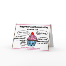 Feliz Día Nacional del Cupcake - Tarjeta de Receta