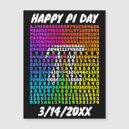 Feliz Día Pi Graciosa Carta Matemática Escolar Art