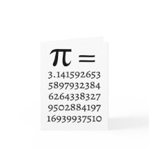 Feliz Día Pi Math Lover Tarjeta de Saludo